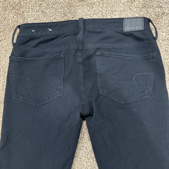 American Eagle Jeans Women's 8 Short Hi Rise Jegging Black Super Stretch Skinny - Picture 6 of 6